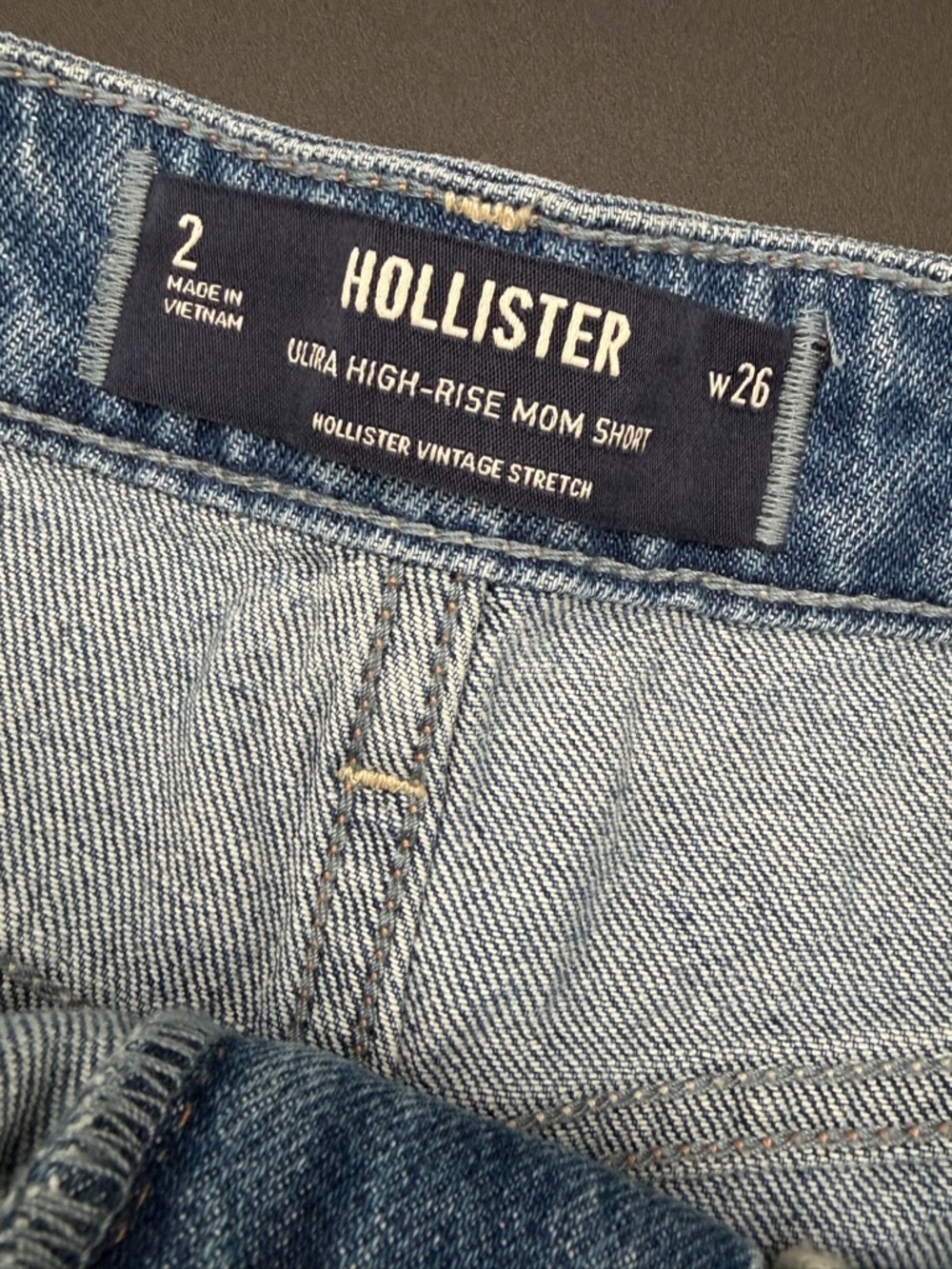 Hollister Light Blue Rolled Hem Denim Shorts size 2/26 - Picture 4 of 6